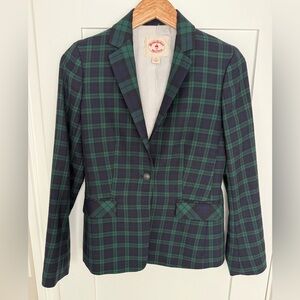 Brooks Brothers Women’s Black Watch Plaid Blazer